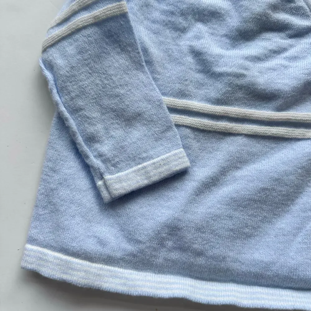 Angel Dear Boys' Blue Cotton Sweater - Excellent Condition 0-3 months